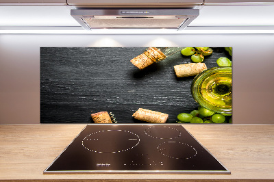 Platte für Küchenrückwand Weißwein und Früchte