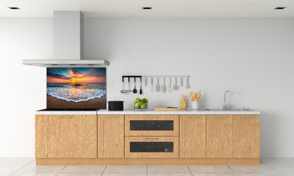 Platte für Küchenrückwand Sonnenuntergang über dem Meer