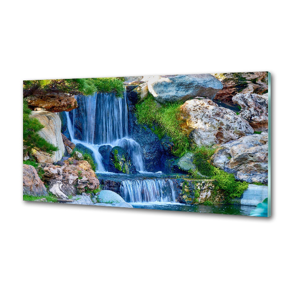 Glasrückwand für die küche Wasserfall