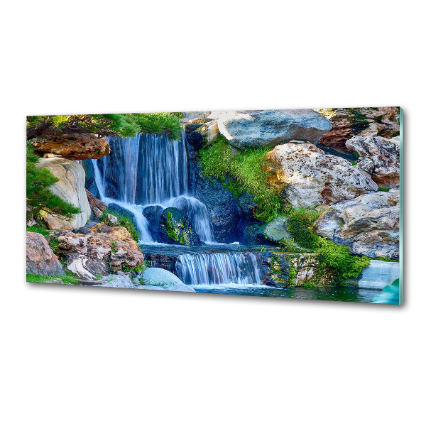 Glasrückwand für die küche Wasserfall