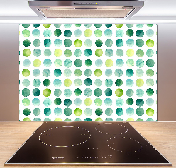 Küchen wandpaneel Grüne Punkte
