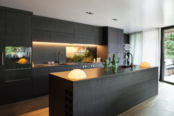 Glasrückwand für die küche Skandinavischer See