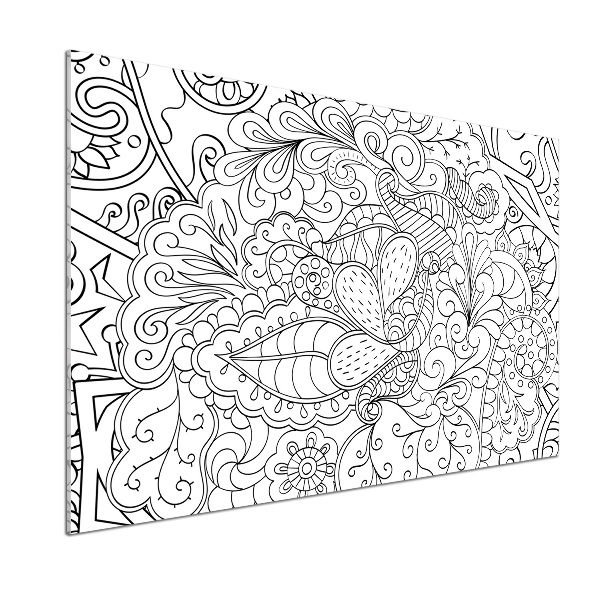 Glasrückwand für die küche Ornamente