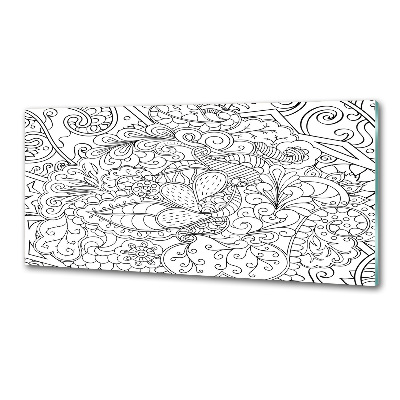 Glasrückwand für die küche Ornamente