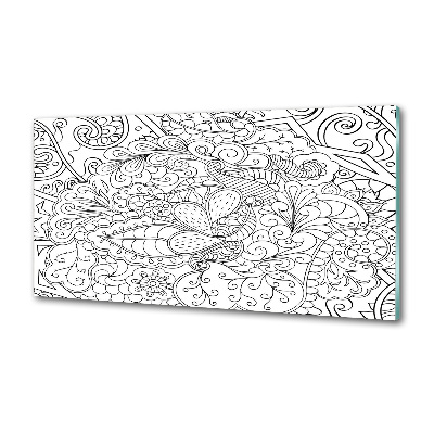 Glasrückwand für die küche Ornamente