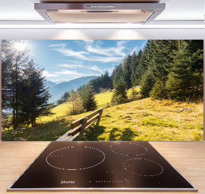 Platte für Küchenrückwand Herbst in den Bergen