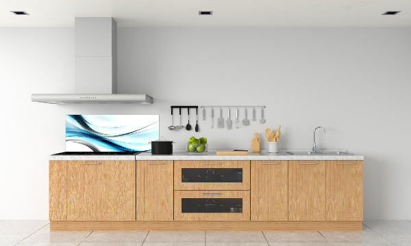 Glasrückwand für die küche Abstrakte Wellen