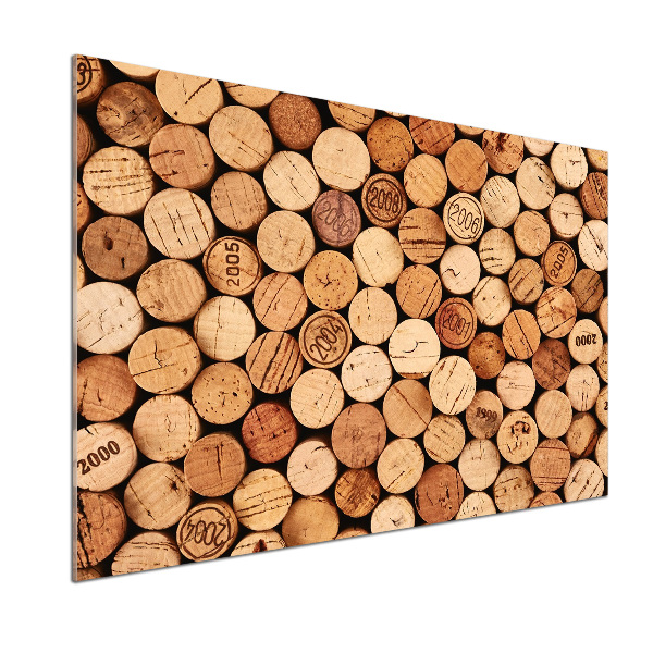 Platte für Küchenrückwand Weinkorken