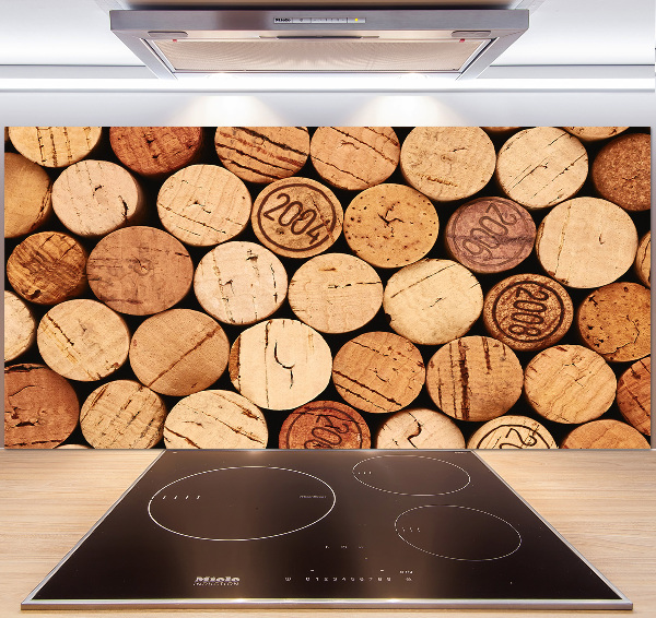 Platte für Küchenrückwand Weinkorken