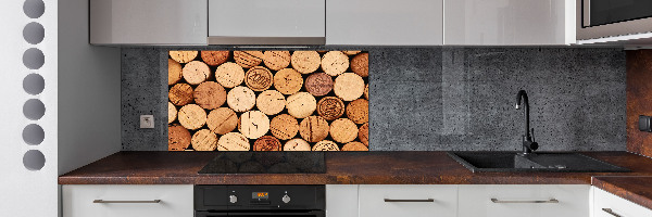 Platte für Küchenrückwand Weinkorken