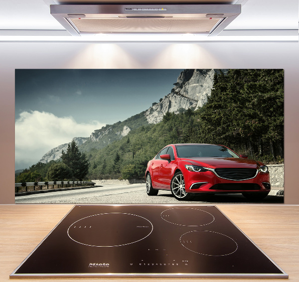 Platte für Küchenrückwand Auto in den Bergen