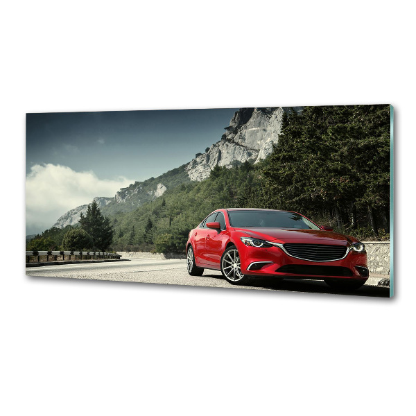 Platte für Küchenrückwand Auto in den Bergen