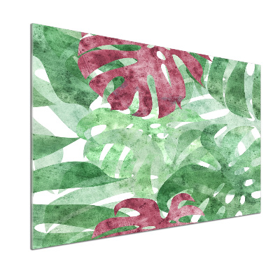 Küchen wandpaneel Monstera