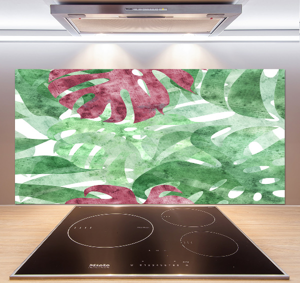 Küchen wandpaneel Monstera