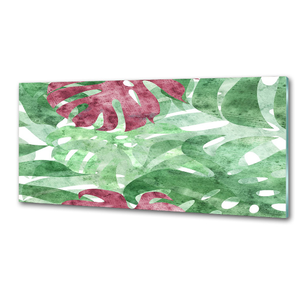 Küchen wandpaneel Monstera