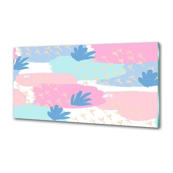 Glasrückwand für die küche Farbenfrohes Muster