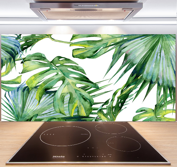 Küchen wandpaneel Tropische Blätter