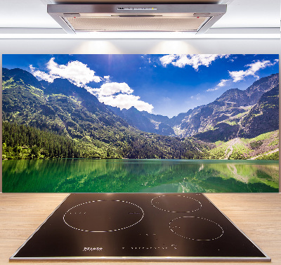 Platte für Küchenrückwand Das Meeresauge der Tatra-Berge