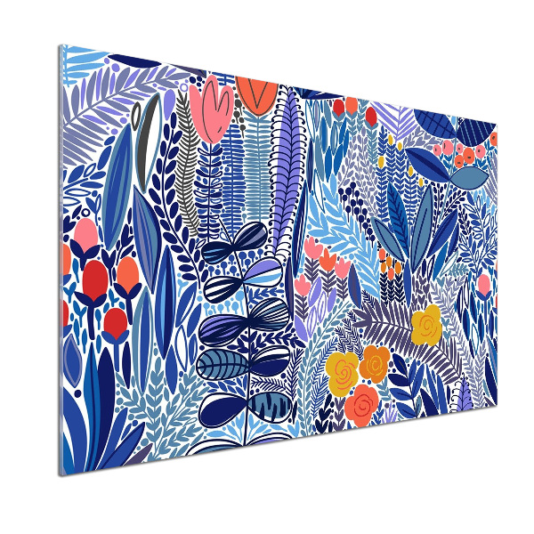 Küchen wandpaneel Blumenmuster