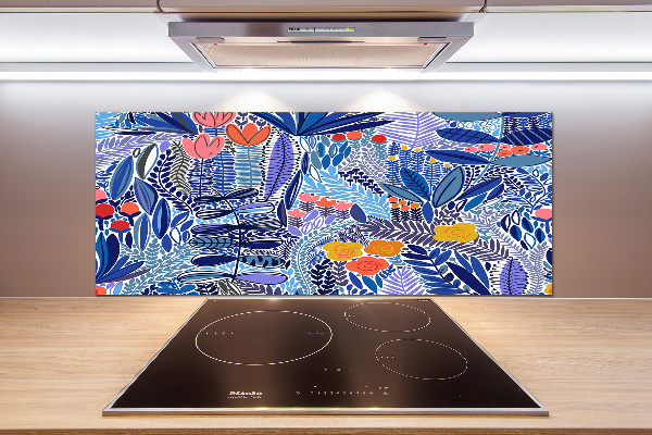 Küchen wandpaneel Blumenmuster