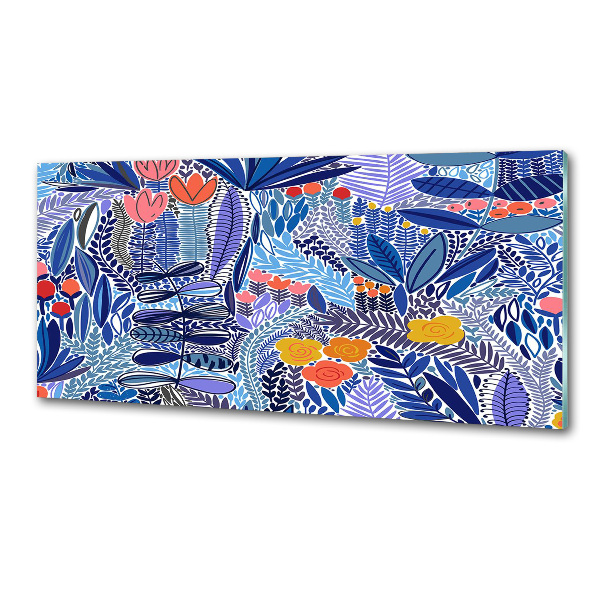 Küchen wandpaneel Blumenmuster