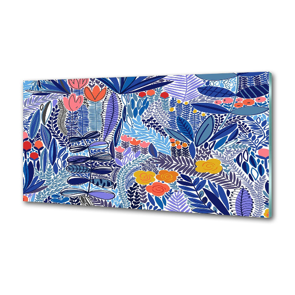 Küchen wandpaneel Blumenmuster