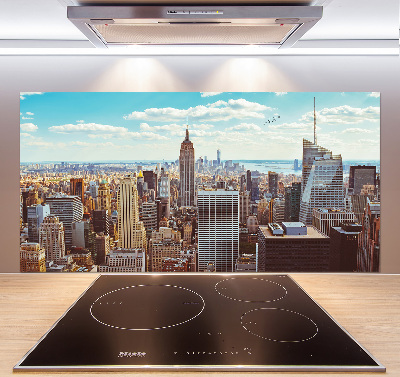 Küchen wandpaneel New York aus der Vogelperspektive