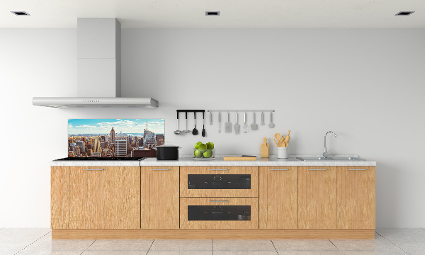 Küchen wandpaneel New York aus der Vogelperspektive