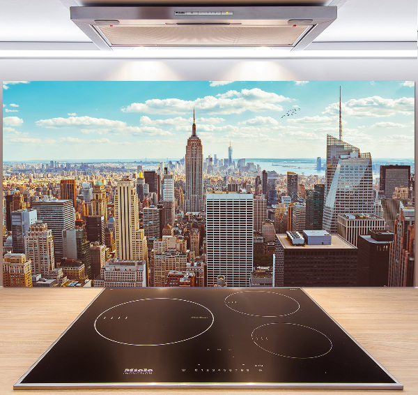Küchen wandpaneel New York aus der Vogelperspektive