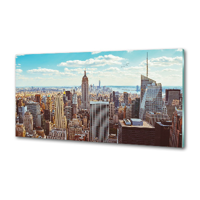 Küchen wandpaneel New York aus der Vogelperspektive