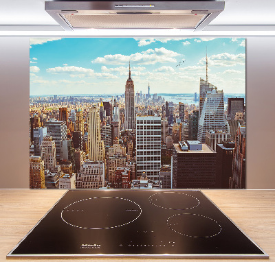 Küchen wandpaneel New York aus der Vogelperspektive