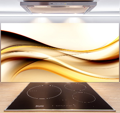 Glasrückwand für die küche Abstrakte Wellen