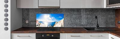 Platte für Küchenrückwand Santorini, Griechenland