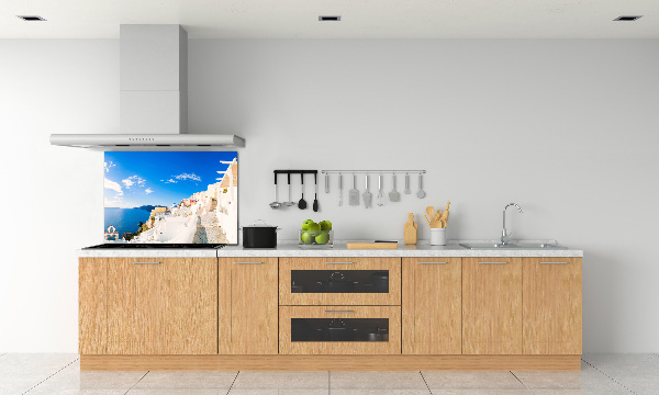 Platte für Küchenrückwand Santorini, Griechenland