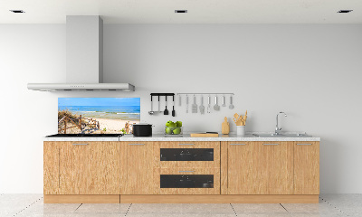 Glasrückwand für die küche Zugang zum Strand