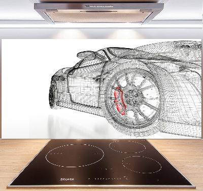 Glasrückwand für die küche Auto-Netz