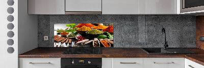 Küchen wandpaneel Bunte Gewürze