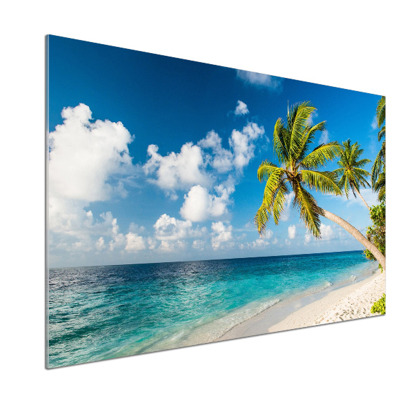 Glasrückwand für die küche Maledivenstrand