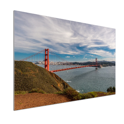 Platte für Küchenrückwand San Francisco Brücke