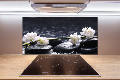 Glasrückwand für die küche Kirschblüte