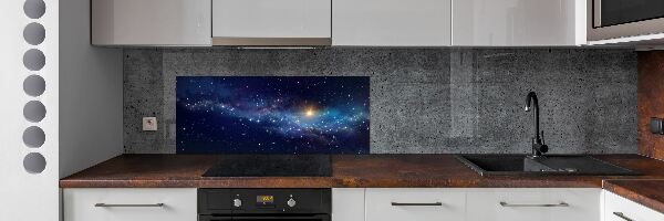 Glasrückwand für die küche Galaxis