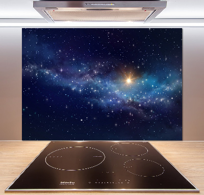 Glasrückwand für die küche Galaxis
