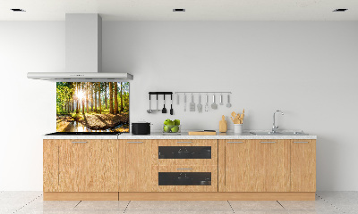 Platte für Küchenrückwand Panorama des Waldes