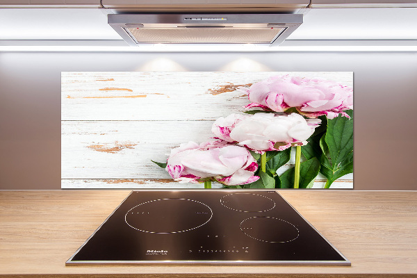 Platte für Küchenrückwand Pfingstrosen