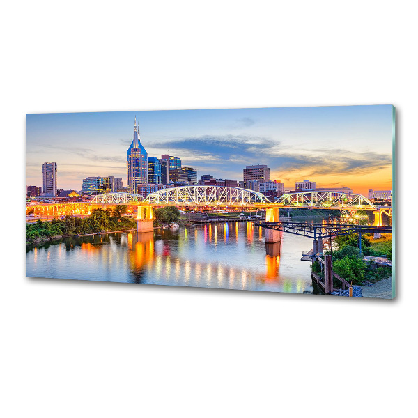 Glasrückwand für die küche Tennessee Bridge USA