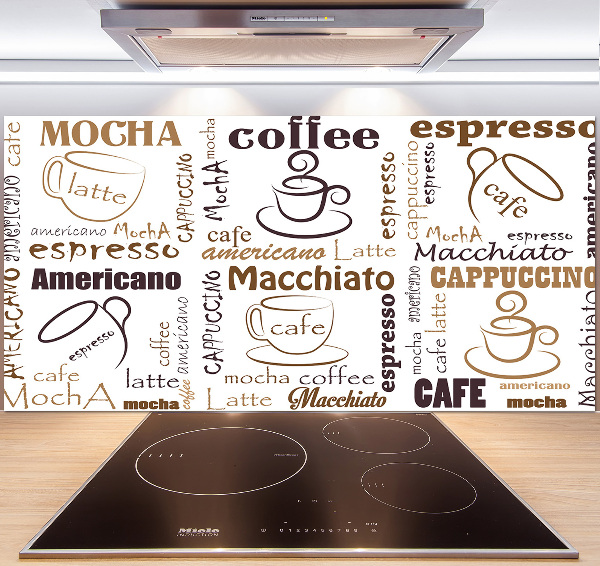 Küchen wandpaneel Zeit für Kaffee