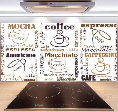 Küchen wandpaneel Zeit für Kaffee