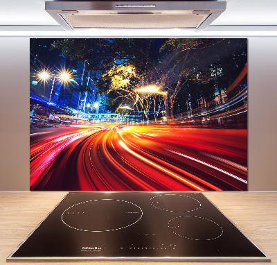 Platte für Küchenrückwand Geschwindigkeit in der Stadt