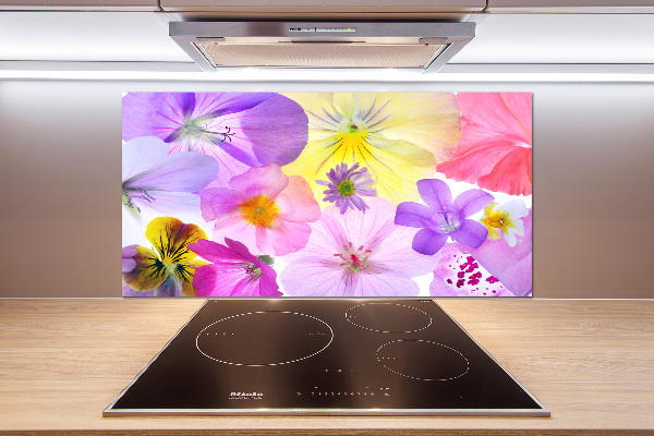 Platte für Küchenrückwand Stiefmütterchen