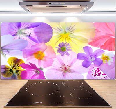 Platte für Küchenrückwand Stiefmütterchen